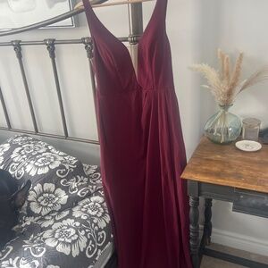 David’s bridal burgundy dress